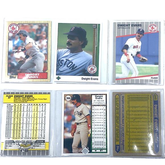 Boston Red Sox Dwight Evans Baseball Cards [Set of 3] - Picture 1 of 7